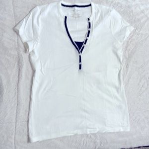 IZOD, tee shirt, size M, white